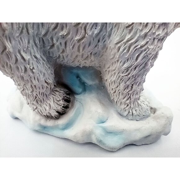 Polar Bear Figurine On Iceberg White Resin Sculpture Greenbrier International - Picture 13 of 14